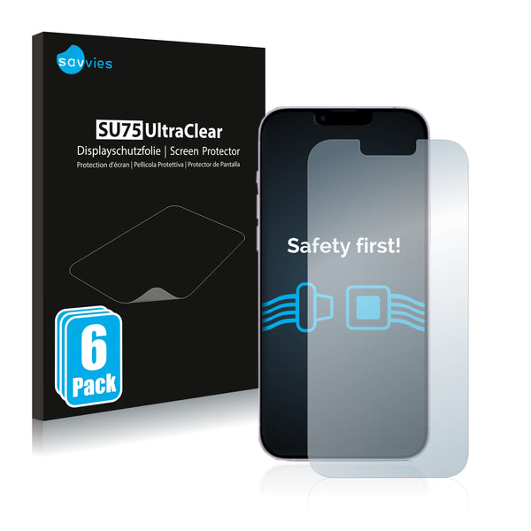6x Savvies SU75 Screen Protector for Apple iPhone 14 Plus