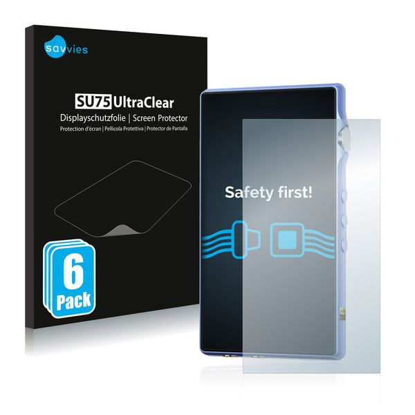 6x Savvies SU75 Screen Protector for iBasso DX170