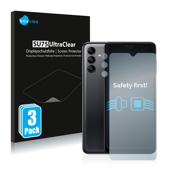 6x Savvies SU75 Screen Protector for Samsung Galaxy A04s (Front + cam)