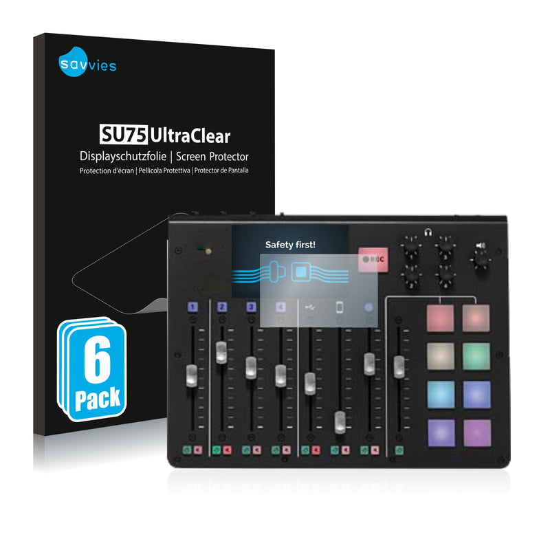 6x Savvies SU75 Screen Protector for Rodecaster Pro 1