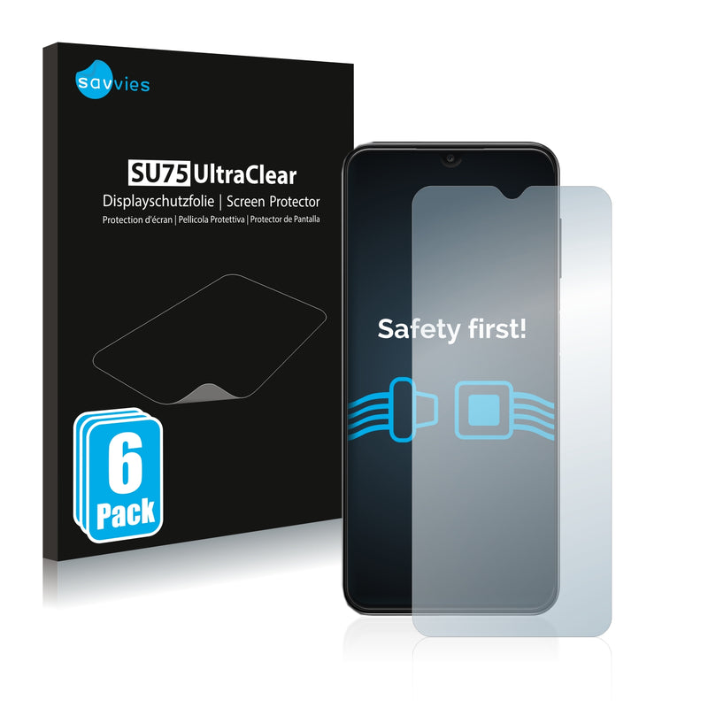 6x Savvies SU75 Screen Protector for Samsung Galaxy A13 2.0