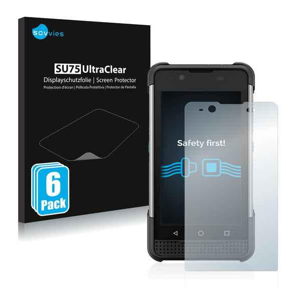 6x Savvies SU75 Screen Protector for Denso BHT-M80