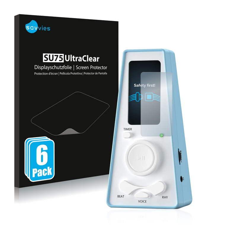 6x Film Screen Protector for Lekato ?M0-2323-00 Digitales Metronom/ digital metronom