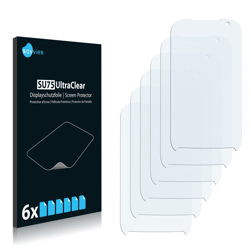 6x Savvies SU75 Screen Protector for Qtek Touch Pro2