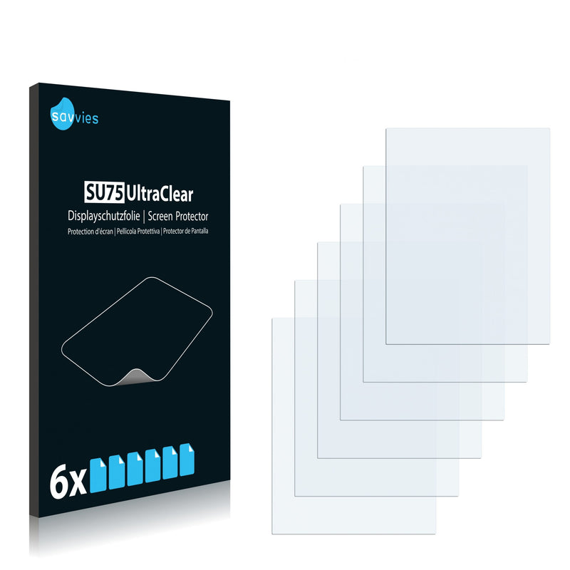 6x Savvies SU75 Screen Protector for Garmin Streetpilot c330s