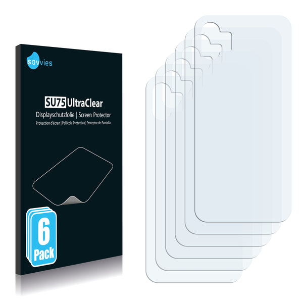 6x Savvies SU75 Screen Protector for Nothing Phone (1) (Back)
