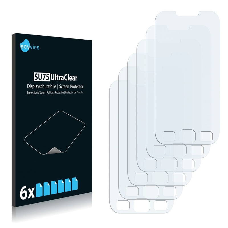 6x Savvies SU75 Screen Protector for Samsung Wave 533