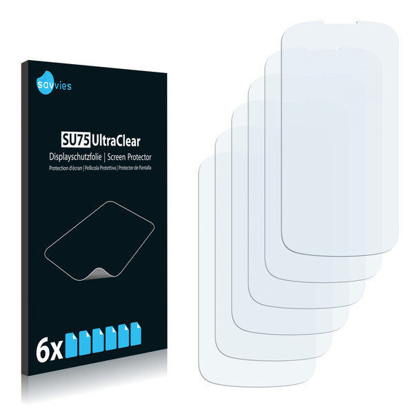 6x Savvies SU75 Screen Protector for Motorola Dext 2