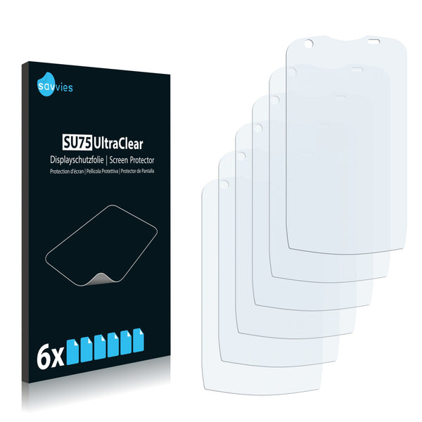 6x Savvies SU75 Screen Protector for Samsung Stealth V