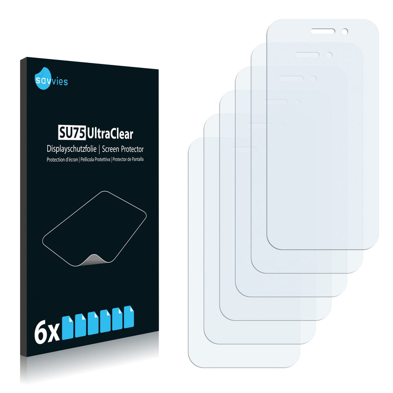 6x Savvies SU75 Screen Protector for Zopo ZP500 Libero