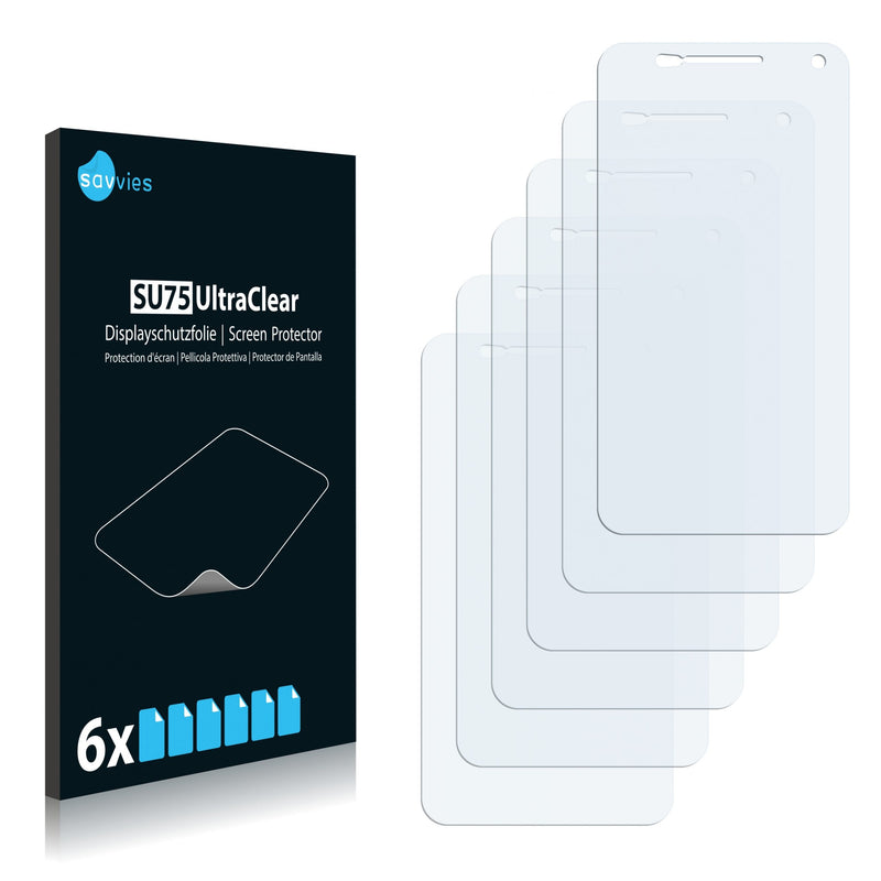 6x Savvies SU75 Screen Protector for Allview P4 Duo