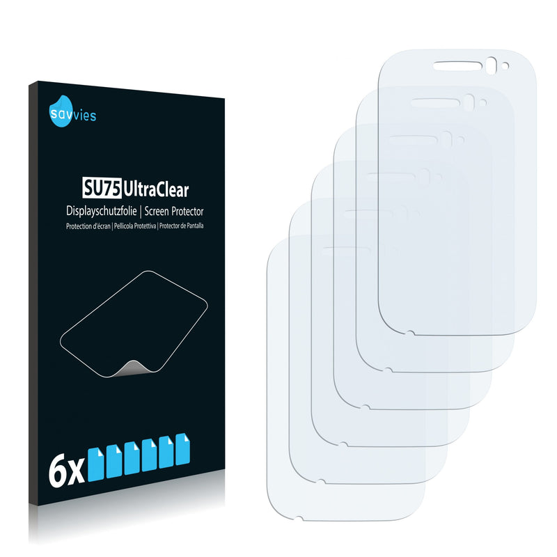 6x Savvies SU75 Screen Protector for Alcatel One Touch POP FIT