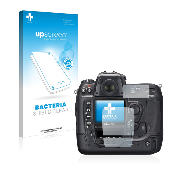 upscreen Bacteria Shield Clear Premium Antibacterial Screen Protector for Nikon D2X