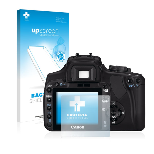 upscreen Bacteria Shield Clear Premium Antibacterial Screen Protector for Canon EOS 400D