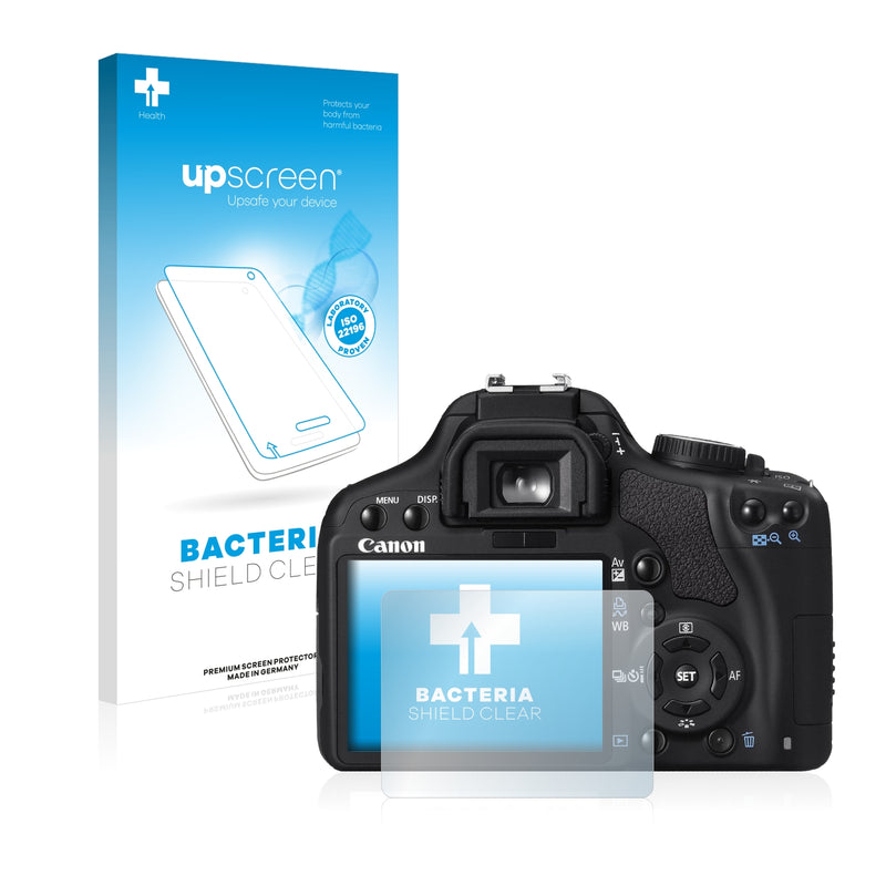 upscreen Bacteria Shield Clear Premium Antibacterial Screen Protector for Canon EOS 450D