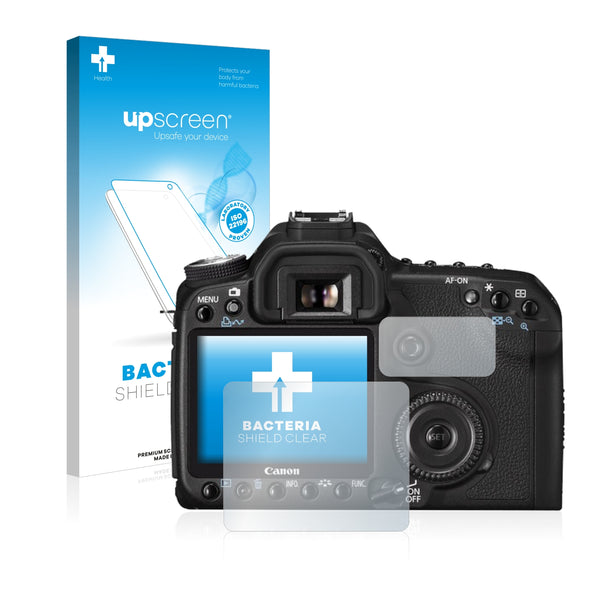 upscreen Bacteria Shield Clear Premium Antibacterial Screen Protector for Canon EOS 50D