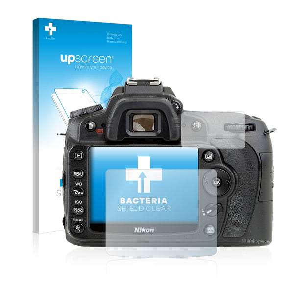 upscreen Bacteria Shield Clear Premium Antibacterial Screen Protector for Nikon D90