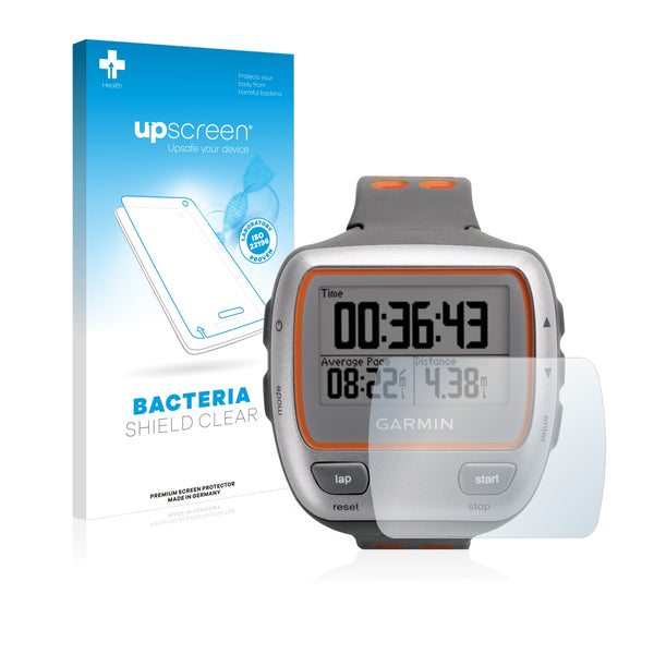 upscreen Bacteria Shield Clear Premium Antibacterial Screen Protector for Garmin Forerunner 310XT