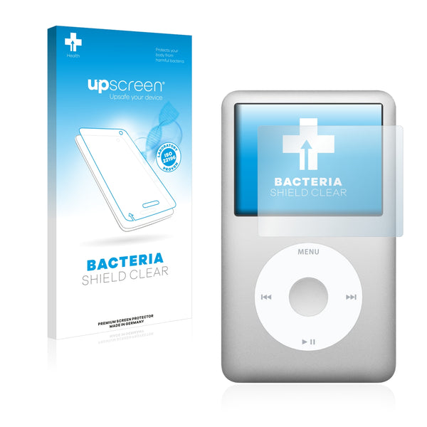 upscreen Bacteria Shield Clear Premium Antibacterial Screen Protector for Apple iPod classic 160 GB (7th generation)