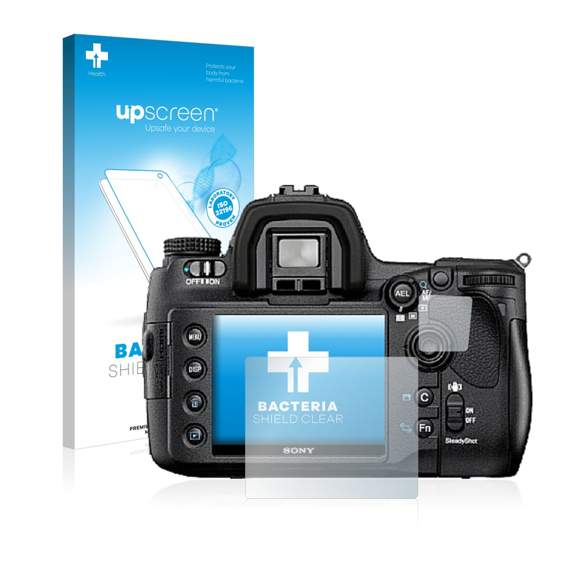 upscreen Bacteria Shield Clear Premium Antibacterial Screen Protector for Sony Alpha 850 (DSLR-A850)