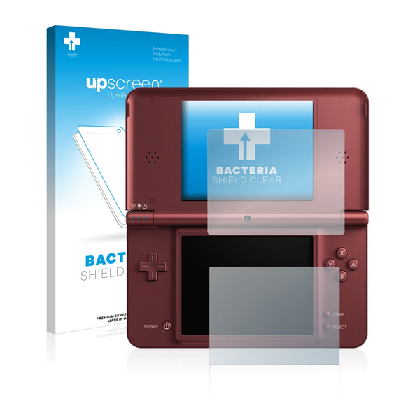 upscreen Bacteria Shield Clear Premium Antibacterial Screen Protector for Nintendo DSi XL