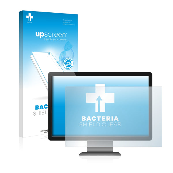 upscreen Bacteria Shield Clear Premium Antibacterial Screen Protector for Industry Monitors with 14 inch Displays [310 mm x 175 mm, 16:9]