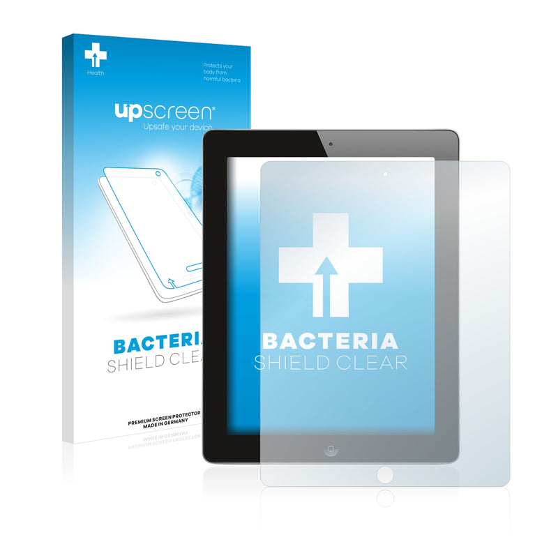 upscreen Bacteria Shield Clear Premium Antibacterial Screen Protector for Apple iPad 2