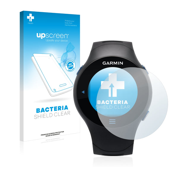 upscreen Bacteria Shield Clear Premium Antibacterial Screen Protector for Garmin Forerunner 610