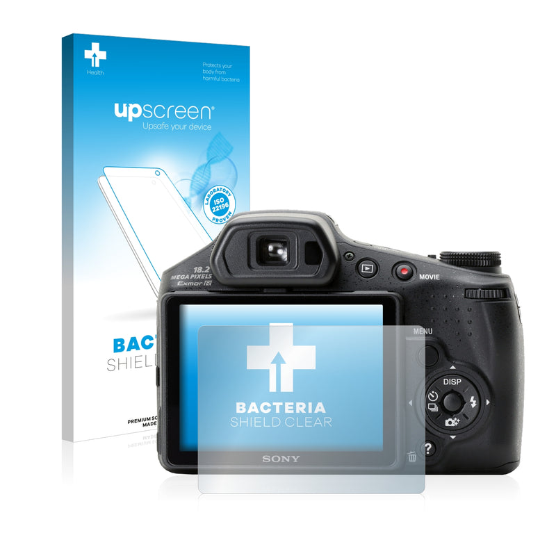upscreen Bacteria Shield Clear Premium Antibacterial Screen Protector for Sony Cyber-Shot DSC-HX200V