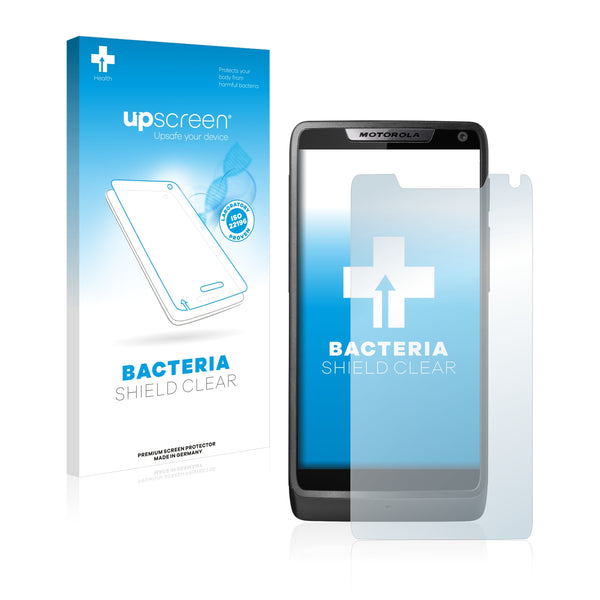 upscreen Bacteria Shield Clear Premium Antibacterial Screen Protector for Motorola Razr i