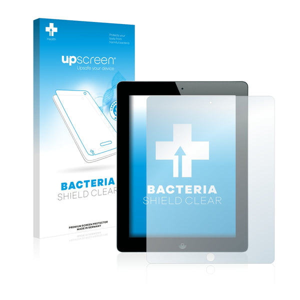 upscreen Bacteria Shield Clear Premium Antibacterial Screen Protector for Apple iPad (4th generation)