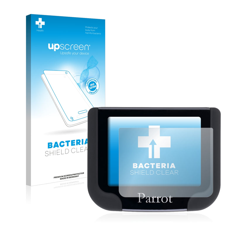 upscreen Bacteria Shield Clear Premium Antibacterial Screen Protector for Parrot MKi9200