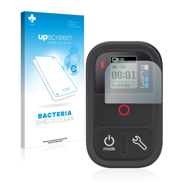 upscreen Bacteria Shield Clear Premium Antibacterial Screen Protector for GoPro Remote