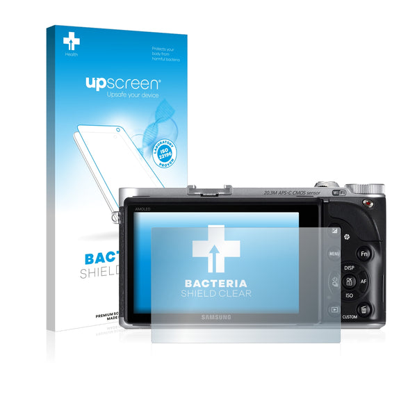 upscreen Bacteria Shield Clear Premium Antibacterial Screen Protector for Samsung NX300