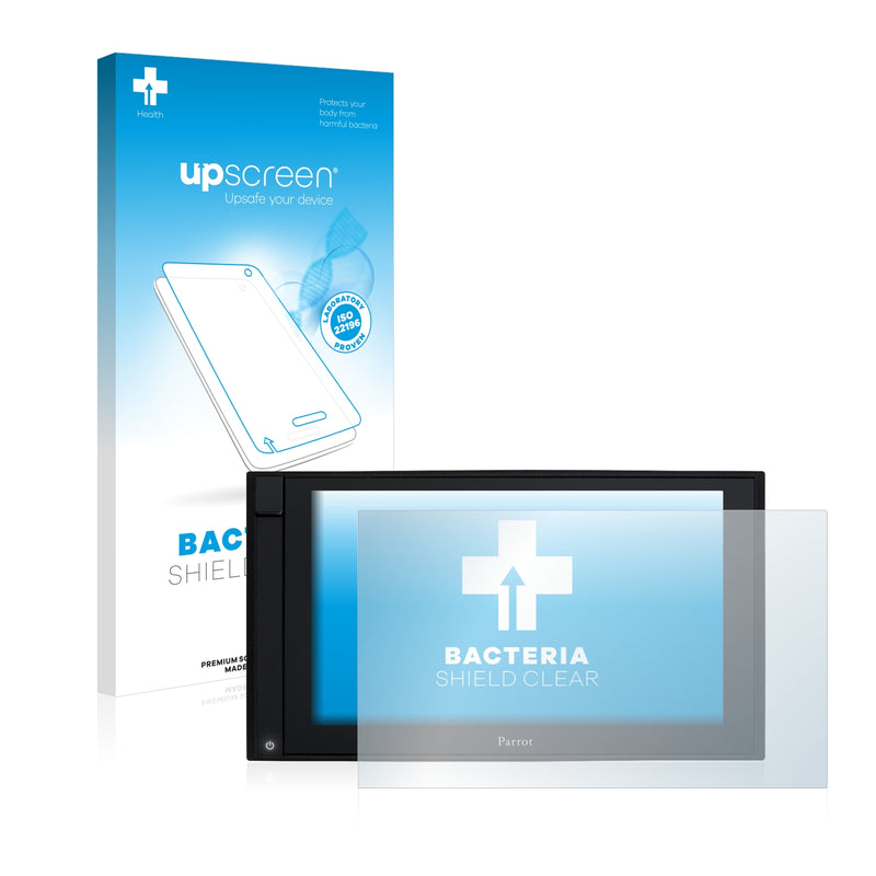 upscreen Bacteria Shield Clear Premium Antibacterial Screen Protector for Parrot Asteroid Smart