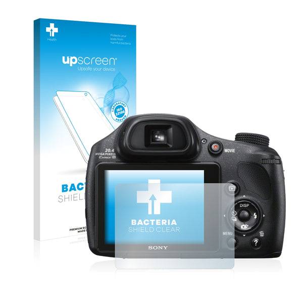 upscreen Bacteria Shield Clear Premium Antibacterial Screen Protector for Sony Cyber-Shot DSC-HX300