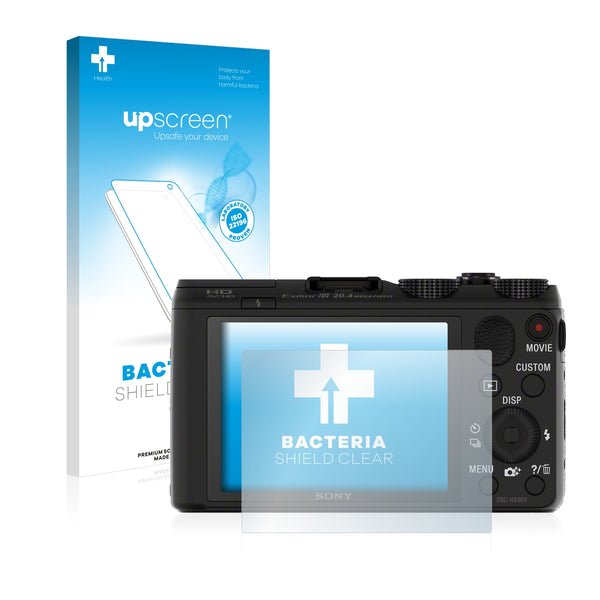 upscreen Bacteria Shield Clear Premium Antibacterial Screen Protector for Sony Cyber-Shot DSC-HX50V