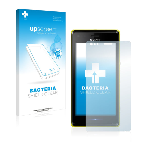 upscreen Bacteria Shield Clear Premium Antibacterial Screen Protector for Sony Xperia M C1904 / C1905