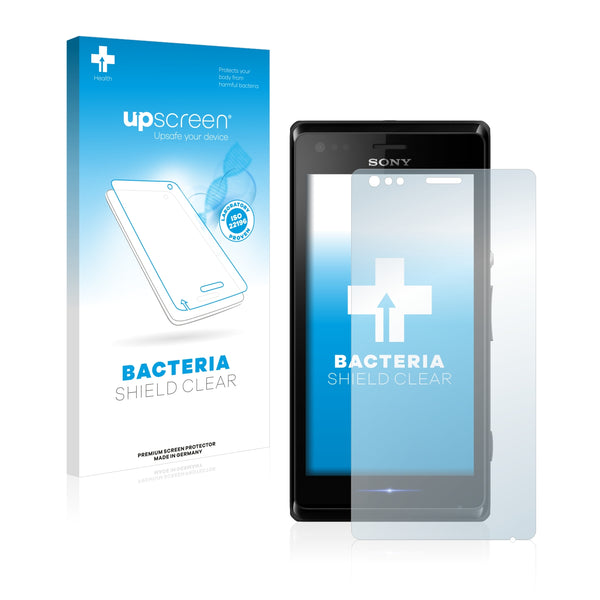 upscreen Bacteria Shield Clear Premium Antibacterial Screen Protector for Sony Xperia M Dual C2004 / C2005