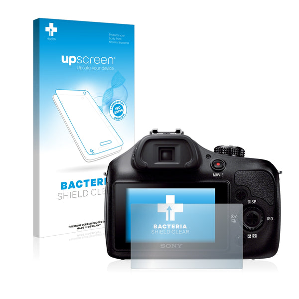 upscreen Bacteria Shield Clear Premium Antibacterial Screen Protector for Sony Alpha 3000