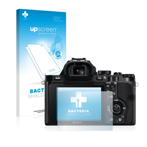 upscreen Bacteria Shield Clear Premium Antibacterial Screen Protector for Sony Alpha 7R (ILCE-7R)