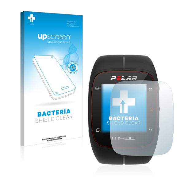 upscreen Bacteria Shield Clear Premium Antibacterial Screen Protector for Polar M400