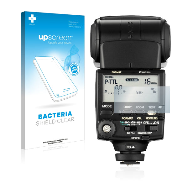 upscreen Bacteria Shield Clear Premium Antibacterial Screen Protector for Pentax AF-540 FGZ