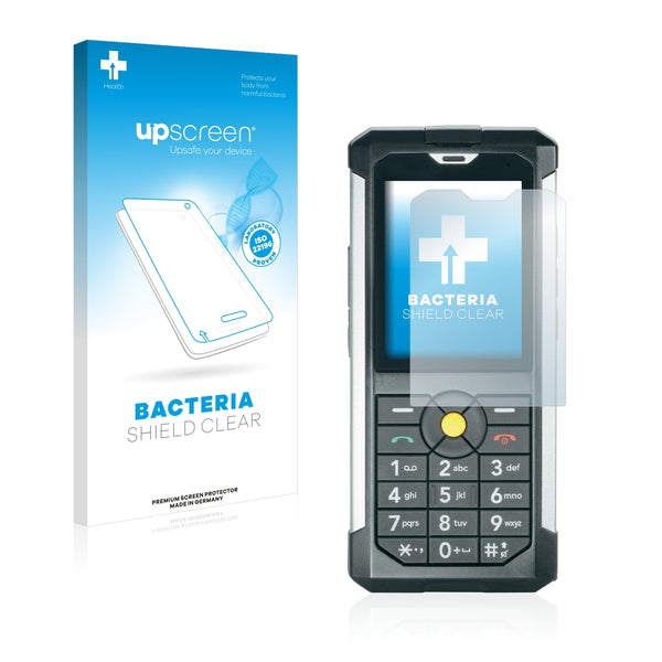 upscreen Bacteria Shield Clear Premium Antibacterial Screen Protector for Caterpillar Cat B100