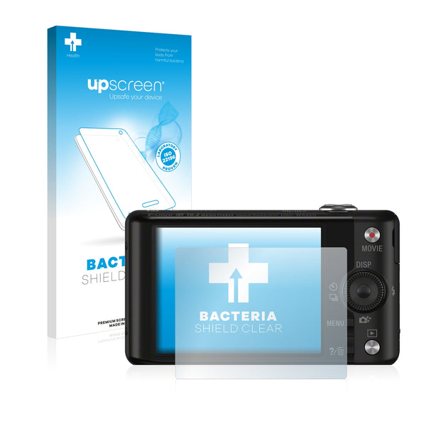 upscreen Bacteria Shield Clear Premium Antibacterial Screen Protector for Sony Cyber-Shot DSC-WX220