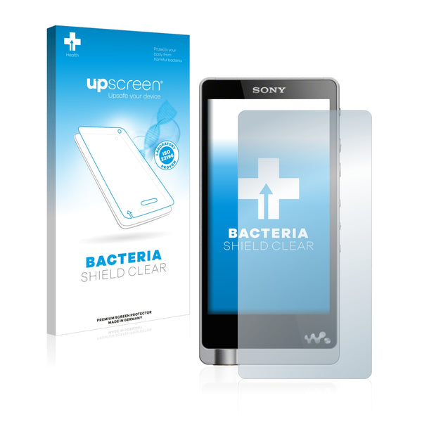 upscreen Bacteria Shield Clear Premium Antibacterial Screen Protector for Sony Walkman NWZ-ZX1