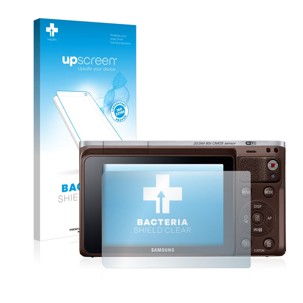 upscreen Bacteria Shield Clear Premium Antibacterial Screen Protector for Samsung NX Mini