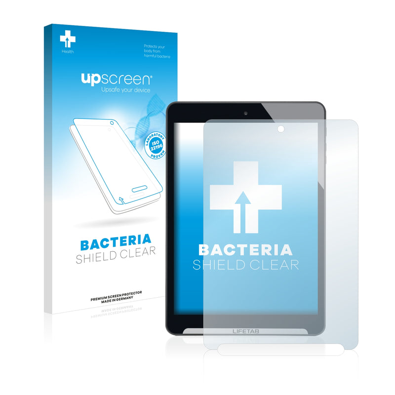 upscreen Bacteria Shield Clear Premium Antibacterial Screen Protector for Medion Lifetab S7852 (MD98625)