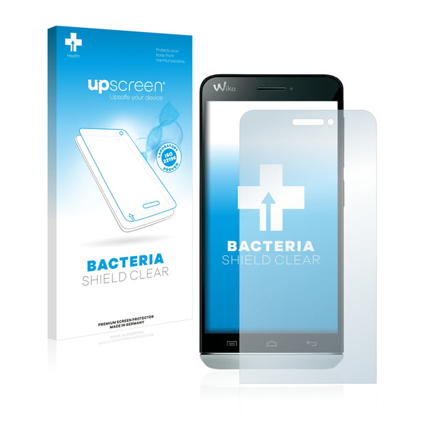 upscreen Bacteria Shield Clear Premium Antibacterial Screen Protector for Wiko Wax