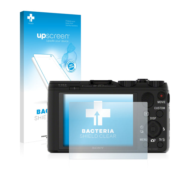 upscreen Bacteria Shield Clear Premium Antibacterial Screen Protector for Sony Cyber-Shot DSC-HX50